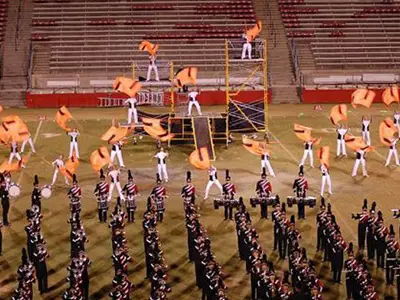 Marching band scaffolding